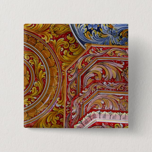 Europa, Italien, Sicilien, Taormina. Traditionell  Knapp (Framsida)