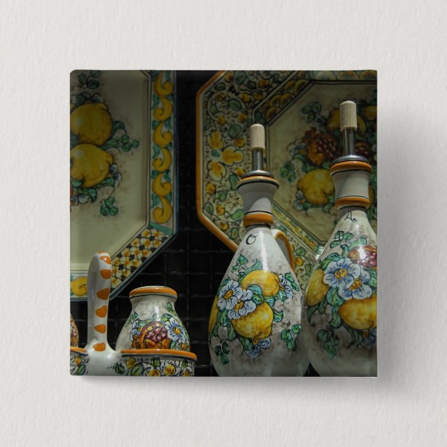 Europa, Italien, Sicilien, Taormina. Traditionell  Knapp (Framsida)