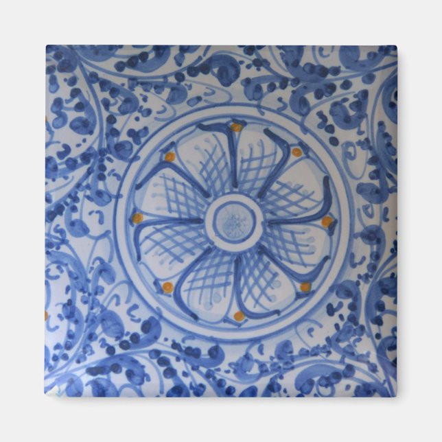 Europa, Italien, Sicilien, Taormina. Traditionell  Magnet (Framsidan)