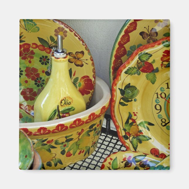 Europa, Italien, Sicilien, Taormina. Traditionell  Magnet (Framsidan)