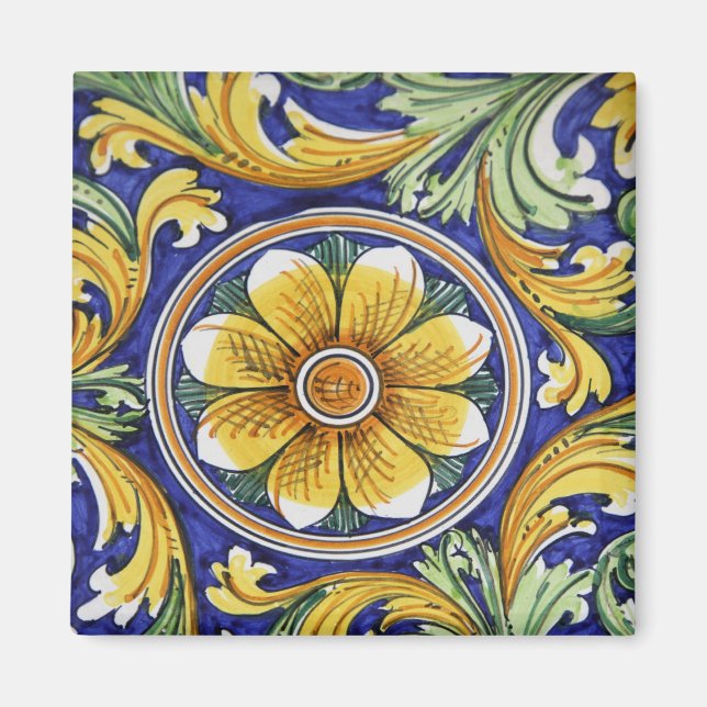 Europa, Italien, Sicilien, Taormina. Traditionell  Magnet (Framsidan)