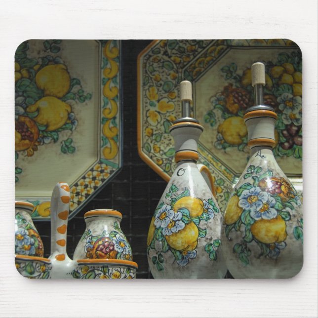 Europa, Italien, Sicilien, Taormina. Traditionell  Musmatta (Framsidan)