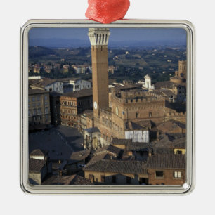 Europa, Italien, Siena. Översikt över eget kapit Julgransprydnad Metall