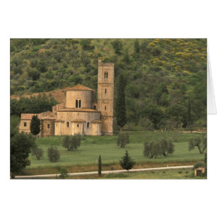 Europa, Italien, Toscana. Abbazia di Sant'Antimo, Hälsningskort