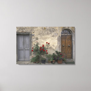 Europa, Italien, Toscana, Chianti, toskansk dörröp Canvastryck