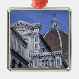 Europa, Italien, Toscana, Florens. Piazza del 2 Julgransprydnad Metall