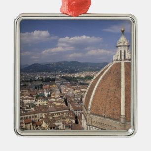 Europa, Italien, Toscana, Florens. Piazza del Julgransprydnad Metall
