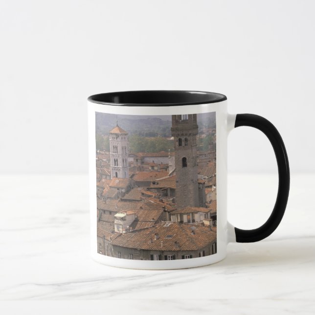 Europa, Italien, Toscana, Lucca, Stadspanorama Mugg (Höger)