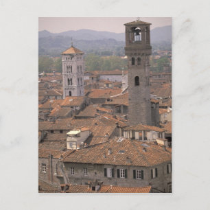 Europa, Italien, Toscana, Lucca, Stadspanorama Vykort