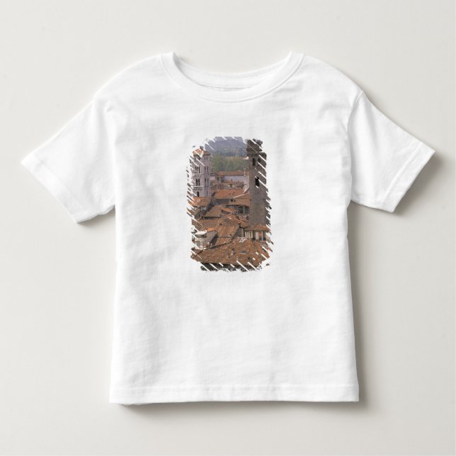 Europa, Italien, Toscana, Lucca, Town panorama Tee (Framsida)