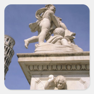 Europa, Italien, Toscana, Pisa. Piazza dei Fyrkantigt Klistermärke