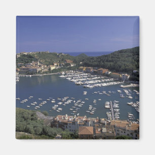 Europa, Italien, Toscana, Porto Ercole, Utsikt öve Magnet