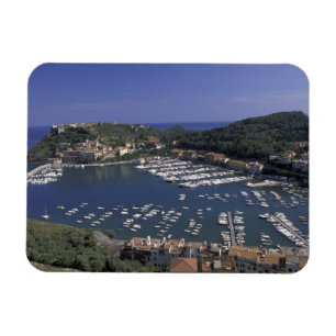 Europa, Italien, Toscana, Porto Ercole, Utsikt öve Magnet