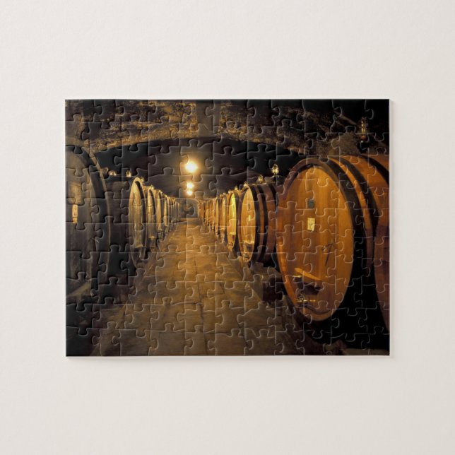 Europa, Italien, Toscana-regionen. Chianti-källare Pussel (Horisontell)