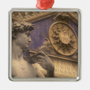 Europa, Italien, Toskana, Florens, Piazza della Julgransprydnad Metall