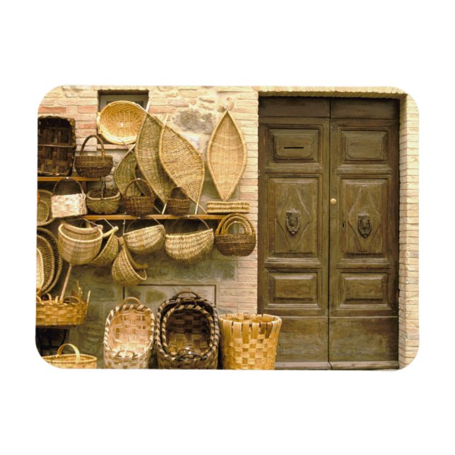 Europa, Italien, Toskana, Montalcino. Basket Magnet (Horisontell)