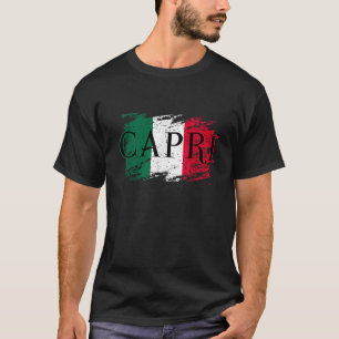 Europa Italien Vacation Travel Capri Italienska Fl T Shirt