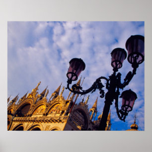 Europa, Italien, Venedig. Bysantinsk basilika och Poster