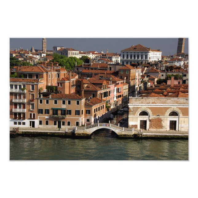 Europa, Italien, Venedig. Kanalvyer. UNESCO Fototryck (Framsidan)