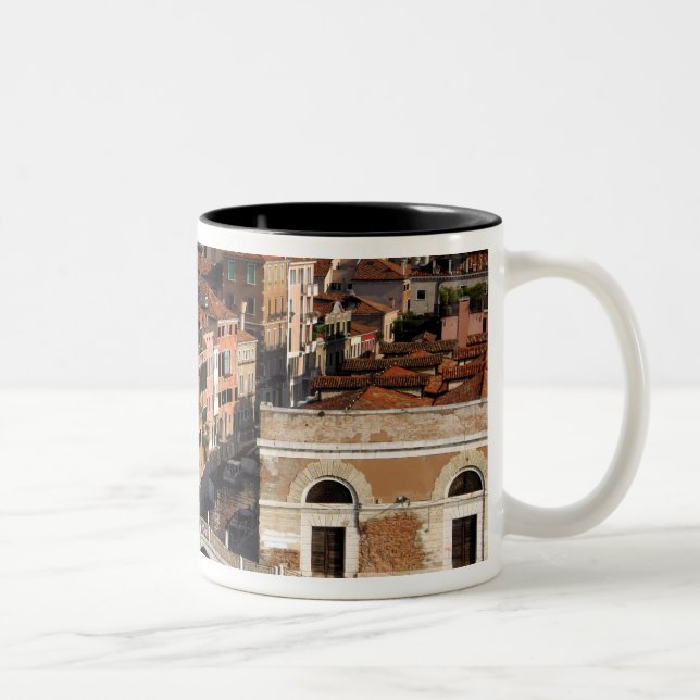 Europa, Italien, Venedig. Kanalvyer. UNESCO Två-Tonad Mugg (Höger)