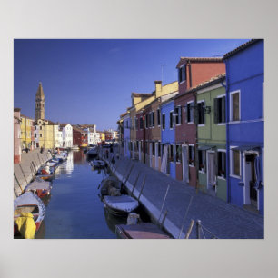 Europa, Italien, Venedig, Murano Island, färgstark Poster