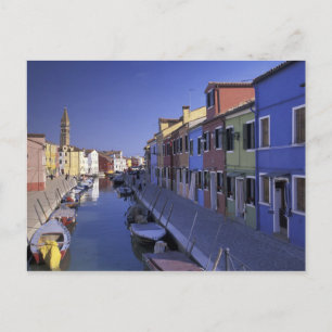 Europa, Italien, Venedig, Muranoön, Färgrik Vykort