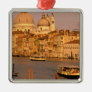 Europa, Italien, Veneto, Venedig. Solnedgångsutsik Julgransprydnad Metall