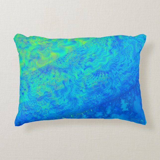 Europa JellyFish 3D Fractal DECOR Prydnadskudde (Framsidan)