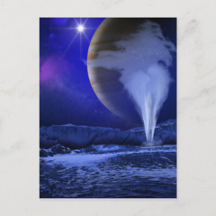 Europa Jupiter Måne Space Art Vykort