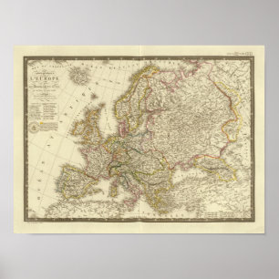 Europa karta 2 poster