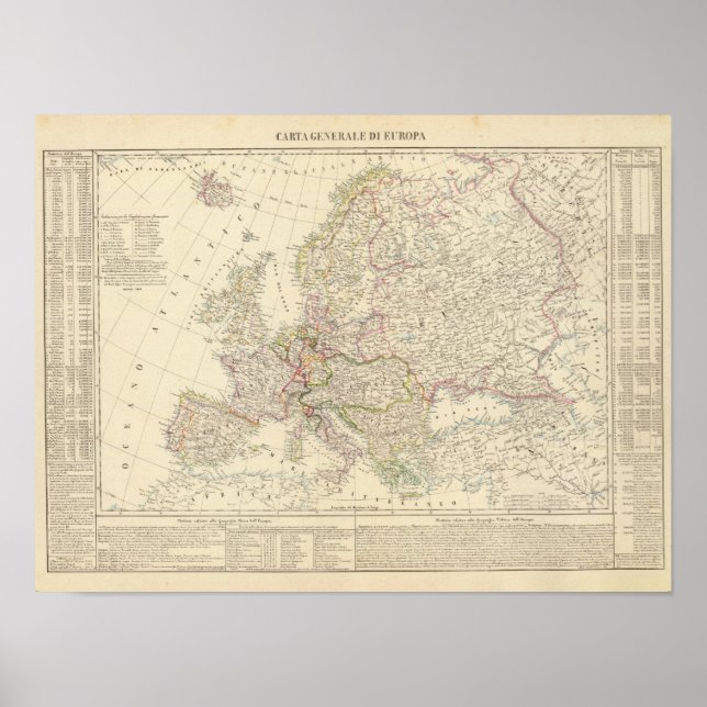 Europa karta 3 poster (Framsidan)