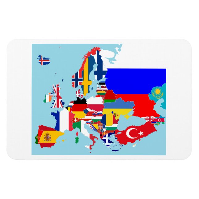 EUROPA KARTA MAGNET (Horisontell)