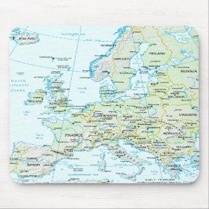 Europa karta Mousepad Musmatta