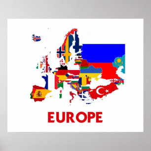 EUROPA KARTA POSTER