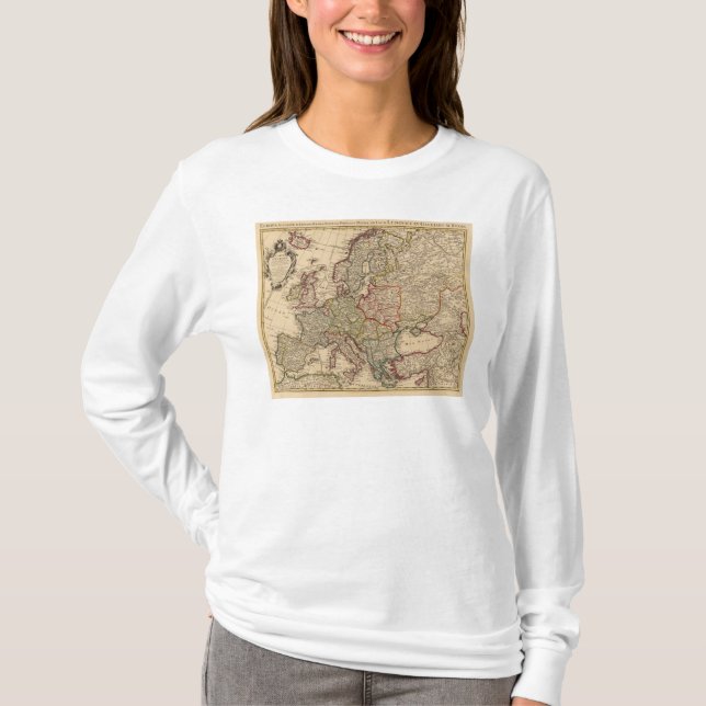 Europa karta tee (Framsida)