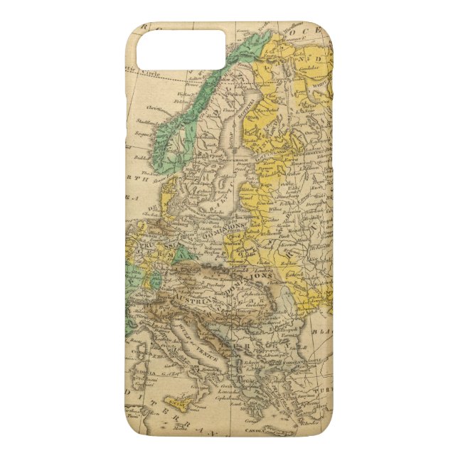 Europa karta vid Worcester Case-Mate iPhone Skal (Baksida)