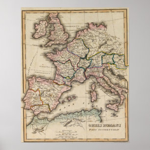 Europa kartbokkarta poster