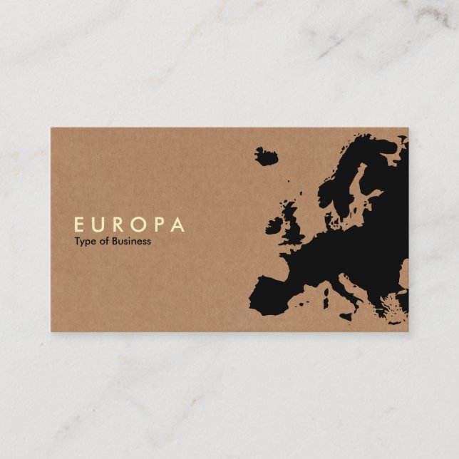 EUROPA - Kartong Visitkort (Framsida)