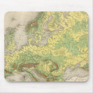 Europa kontur karta musmatta
