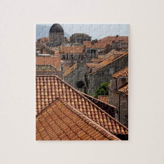 Europa, Kroatien. Medeltida stadsmur 2 Pussel (Vertikal)