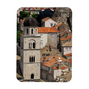 Europa, Kroatien. Medeltida stadsmur runt Magnet
