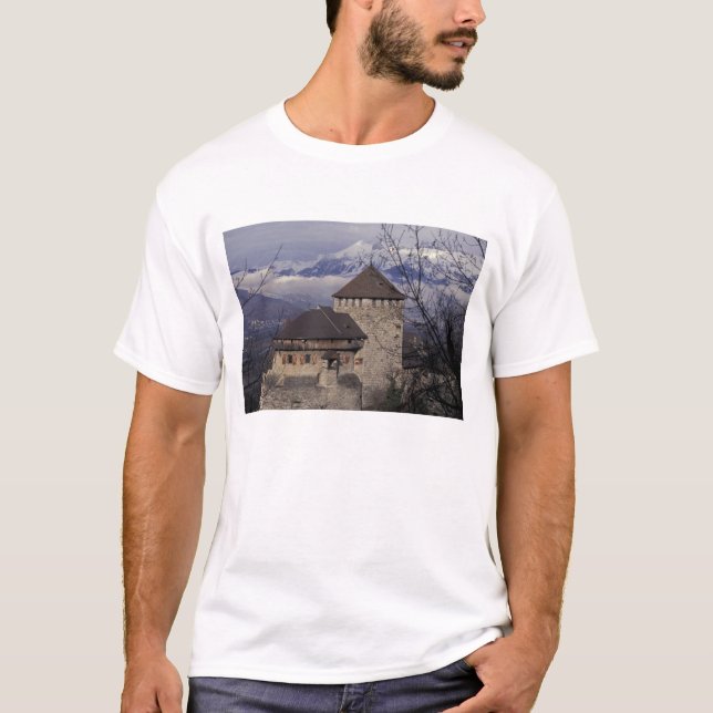 Europa, Liechtenstein, Vaduz. Vaduz slott, T-shirt (Framsida)