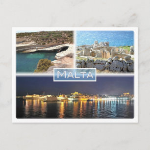 Europa - Malta - Peter d Bassäng - Mnajdra - Vykort