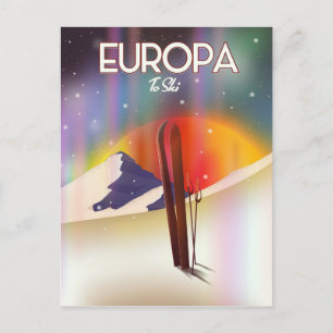 Europa - Måne i Jupiter Space Art. Vykort