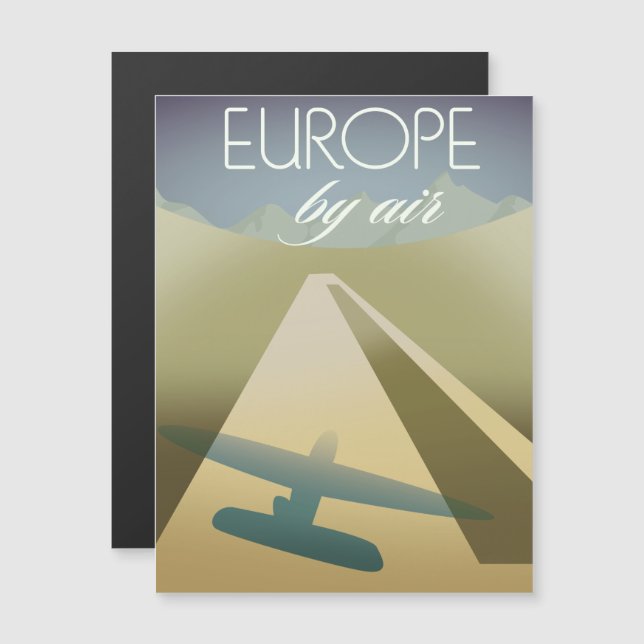 Europa med flyg (Fram/baksida)