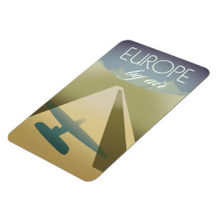 Europa med flyg magnet