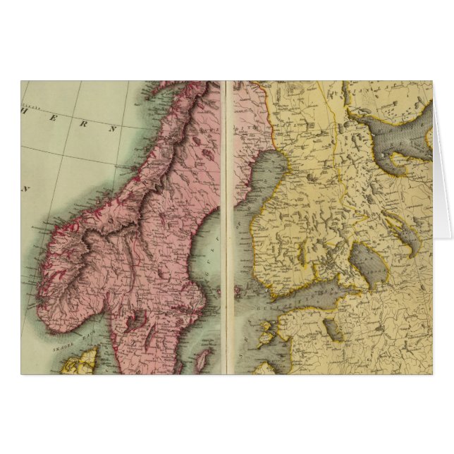 Europa N Hälsningskort (Framsidan Horizontal)