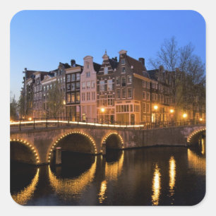 Europa, Nederländerna, Holland, Amsterdam, Fyrkantigt Klistermärke