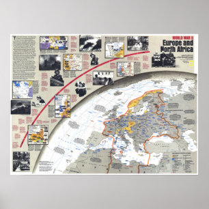 "Europa/North Afrika: 1938/1945 världskrig II… Poster