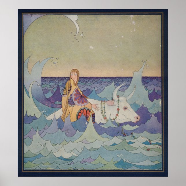 Europa och Bull Poster (Framsidan)